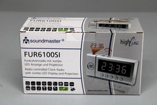 SOUNDMASTER FUR600SI Uhrenradio, PLL Tuner, FM, Silber Senderspeicher 10 NEU