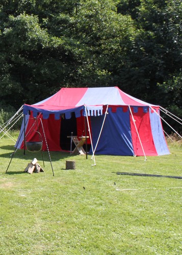 Ritterzelt burgund 5 m - 5,