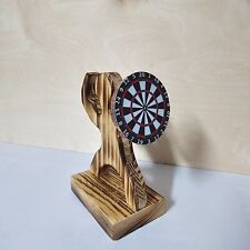 Dartpfeile Halter aus Holz geflammt Geschenk Ostern Geburtstag