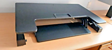 Monitor- u. Tastaturerhöhung Schreibtischaufsatz Höhenverstellbar schw. Desktop