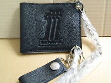 Harley-Davidson Geldbörse Herren schwarz No 1, Leder nur Karten/Scheine Kette