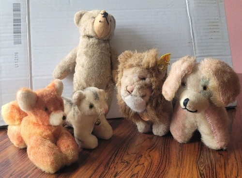 Antique mohair animals lot - animals,