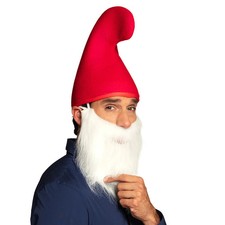 Weißer Bart Kostüm lang