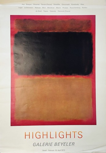Original mark rothko poster - original,