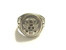 Silberring US Army mit Motiv