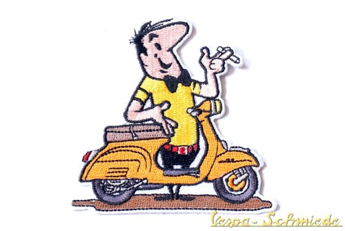 Vespa aufnäher männchen - vespa, männchen"