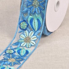 Borte, Organza bestickt mit