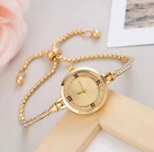 KLEINE FEINE DAMEN STRASS SCHMUCK QUARZ UHR ELEGANTE DAMENUHR•GRÖSSE INDIVIDUELL