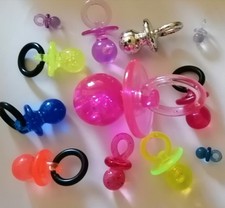 Bunte sammel Schnuller aus den 90er Jahren Vintage - Set (D) mit Maxi Nuckel XL