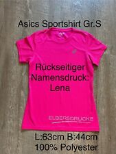 Asics Damen Sport T-Shirt Gr. S 36 38 Basic Pink Name Namensaufdruck Lena