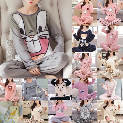 Damen langarm pyjama - langarm,