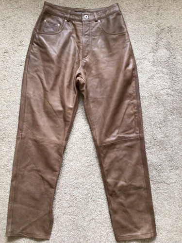 Nasty gal braune echtlederhose - nasty,