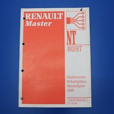 Renault Master I - Elektrik elektrische Schaltpläne Werkstatthandbuch Stand 1995