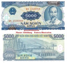 Vietnam / Viet-Nam  5.000 Dong 1991 Unc P 108  640#❇️