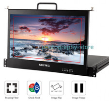 SEETEC 17.3 Inch Pull Out Rack Mount Monitor Full HD 1080 for Broadcast Director