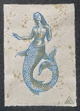 Original Linolschnitt Druck