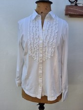 erfo 44, Bluse Weiß Mit