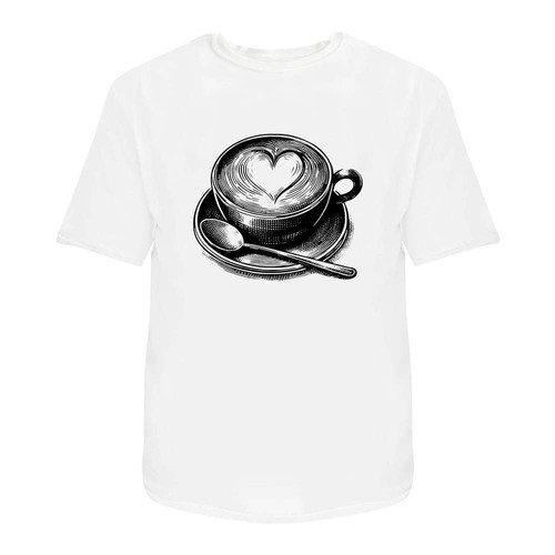 Unisex shirt cappuccino - t-shirt, "cappuccino