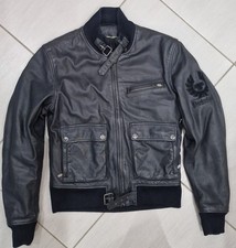 Belstaff schwarze Leder reine