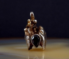 Anhänger Silber 925 Granat rot massiv Modernist - extravagant & besonders