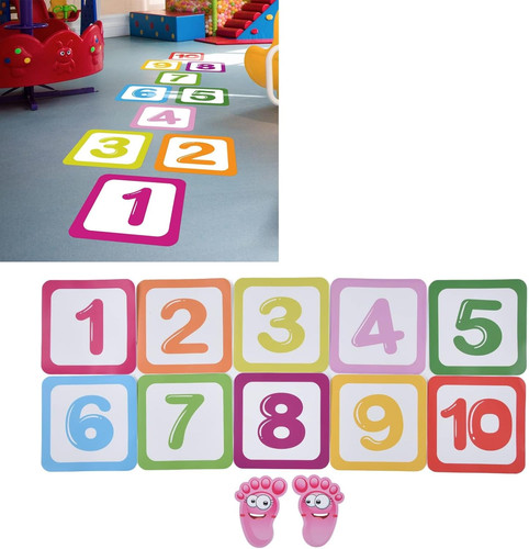 Puzzle spiel zahlen - zahlen, hopse,