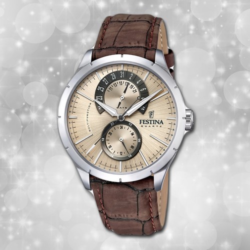 Armbanduhr leder braun - leder,