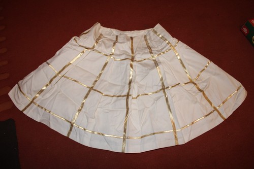 Rock beige gold tanzmariechen - gold,