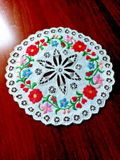 Vintage ungarische Tischdecke