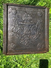 Ofenplatte / Kaminplatte Gusseisen Eisenkunstguss Spätbarock/ Klassizismus