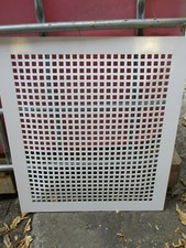 Lochblech Schutzgitter Mäusegitter f. Kellerfenster u.a. Stahl weiß pulverbesch.