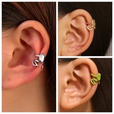 Ohrklemme Ohrschmuck Ohrring Frosch Grün Goldgelb Gold Silber