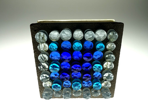 Glas skulptur auf glasbaustein - skulptur,