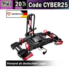 Kupplungs-Fahrradträger Heckträger Stahl für 2 Fahrräder E-Bike Abklappbar 60 KG