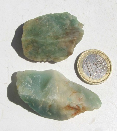 Grüner chalcedon rohstein - chalcedon,,