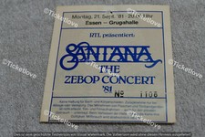 TICKET SANTANA 1981 GERMANY