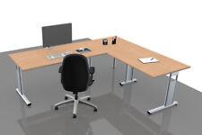 Winkelschreibtisch GS18 L-Form 240x200 cm Schreibtisch Bürotisch Winkeltisch