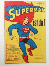 SUPERMAN  Heft 1  von 1966 der erste Superman aus dem ehapa Verlag