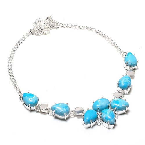 Handgefertigte blaue larimar - handgefertigte,