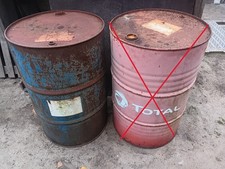 Feuertonne 200 Liter Feuerstelle Metallfass Dieselfass Feuerschale großes Ölfass