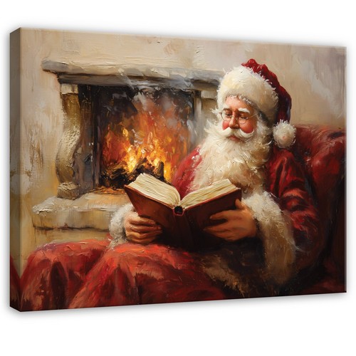 Leinwand weihnachtsmann rot - leinwand,