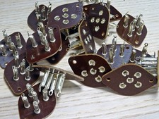 Konvolut 19x Europa 5-pol Röhrenfassung Röhrensockel ungebraucht / NOS