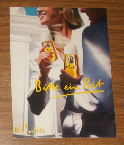 Seltene werbung bitburger pils - seltene,