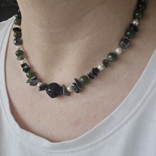 Edelstein Halskette Jade