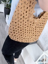 Große Häkel Tasche Shopper