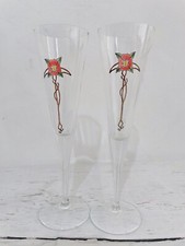 Große Wein-Trinkgläser mit Gravur "Hochzeitstag" und Blumenmuster 1 Paar