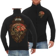 Sweatjacke Life is Pain muerte Blood death skull totenkopf blut horror schädel