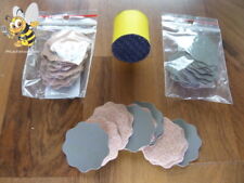 NEU 12 Schleifblüten P2000 Klett mit Schleifblock 30mm Top #192