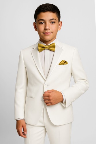 Jungen slim fit off - off, white
