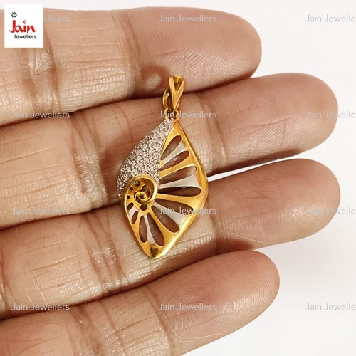 Solide gelbgold charm - 18,