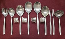 WMF Stockholm Cromargan Servierbesteck Und Serviettenringe Note 3